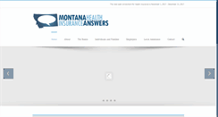 Desktop Screenshot of montanahealthanswers.com
